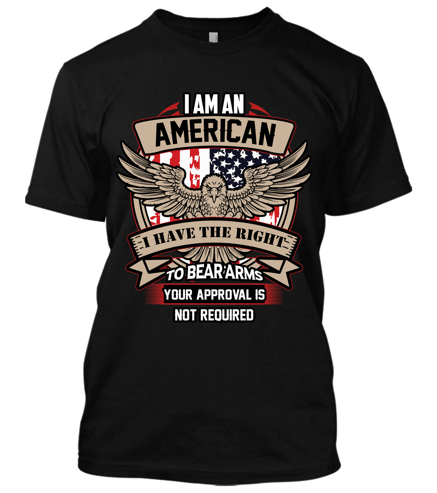 I Am An American I Have The Right To Bear Arms New Mens Shirt Liberal Republican