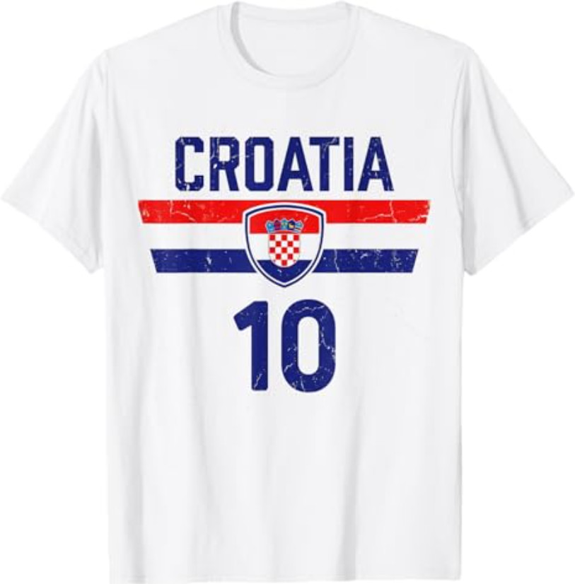 Croatia Tshirt Hrvatska Flag Zagreb Croatian Jersey Retro T-Shirt