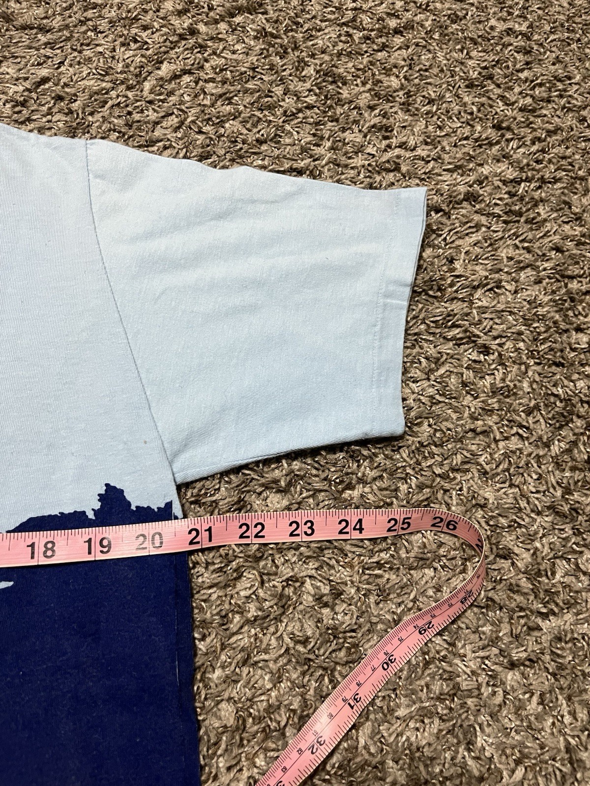 Vintage 1978 Single Stitch Hawaii Surfing Blue T Shirt Front And Back Print Sz L