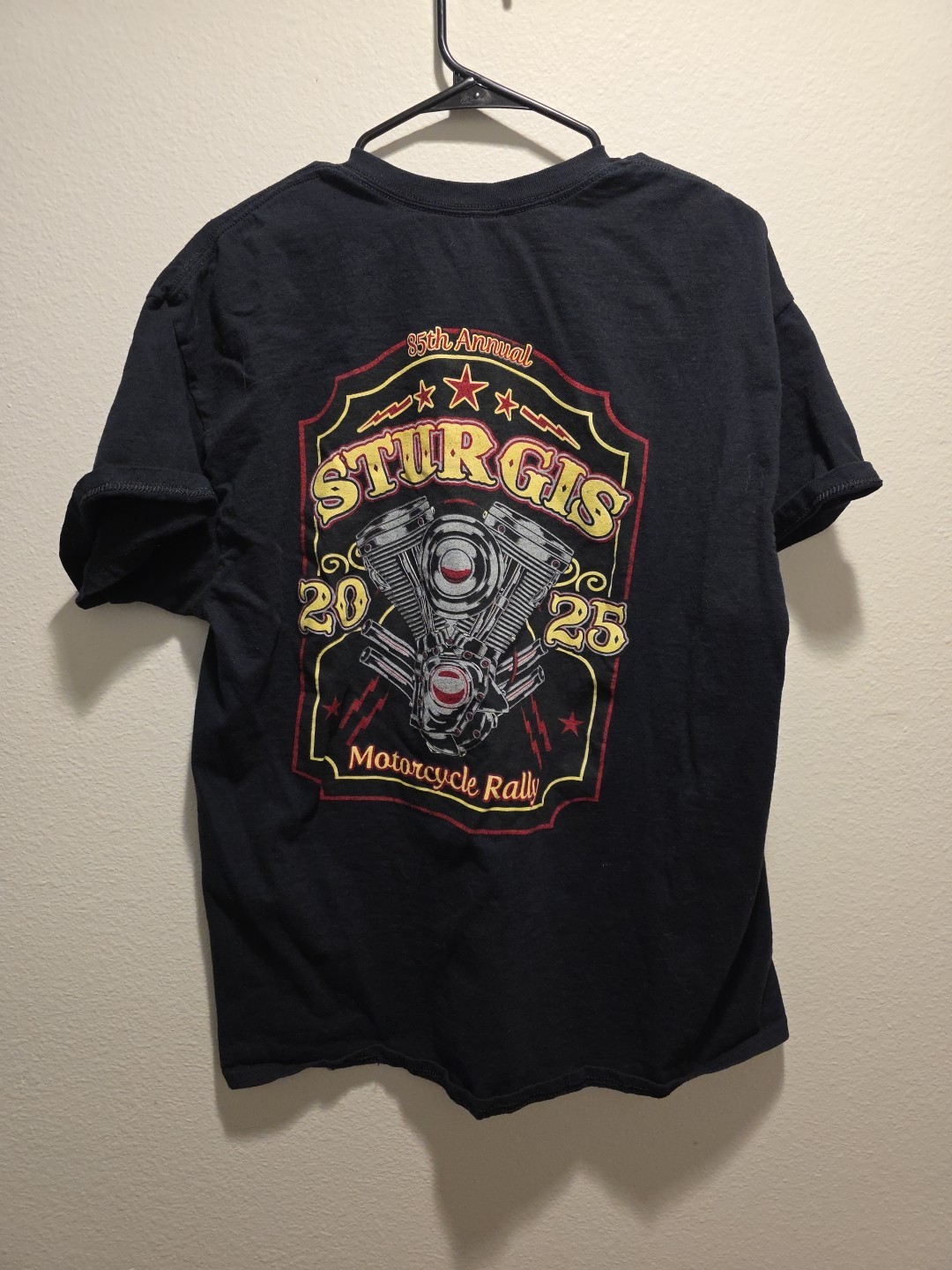 2025 Sturgis Motorcycle Rally Engine Emblem T-Shirt No Harley XL B6