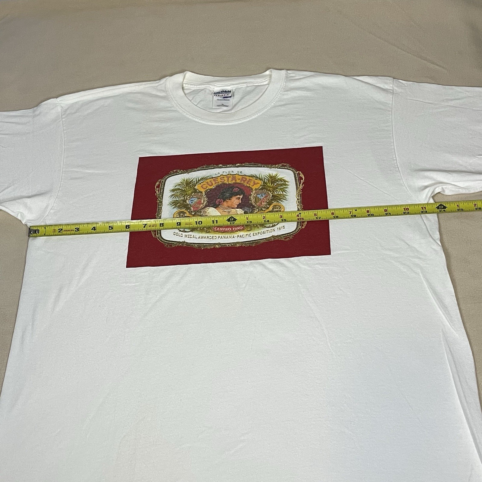 Cuesta Rey Cigars T Shirt Vintage 90s Girl Dominican Republic Smoking