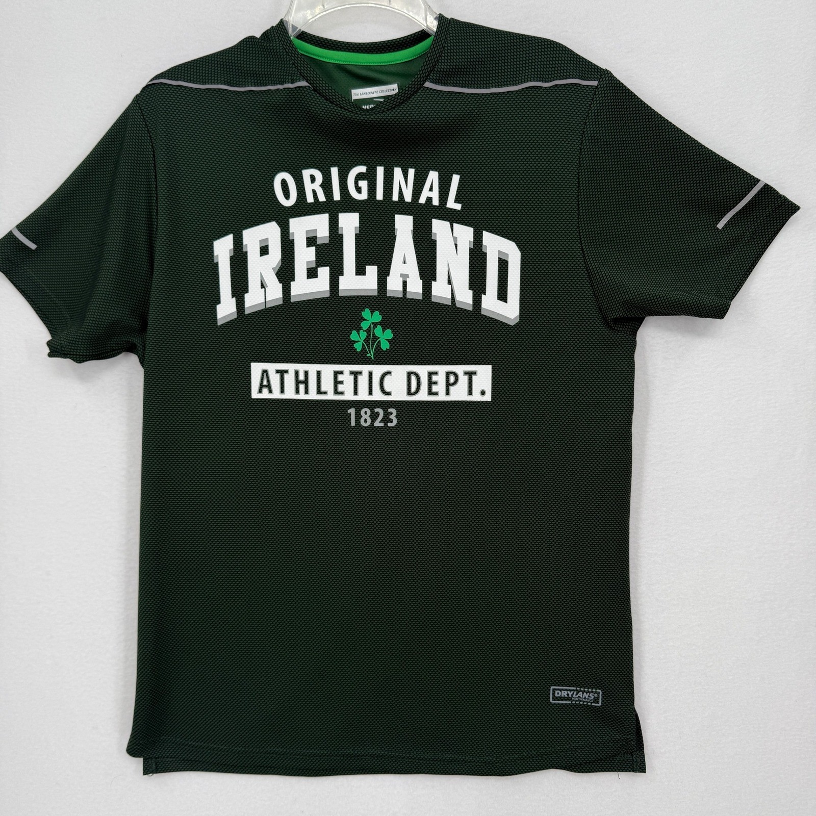 Original Ireland Athletic Dept Shirt Mens Small Green Drylans Performance Tee