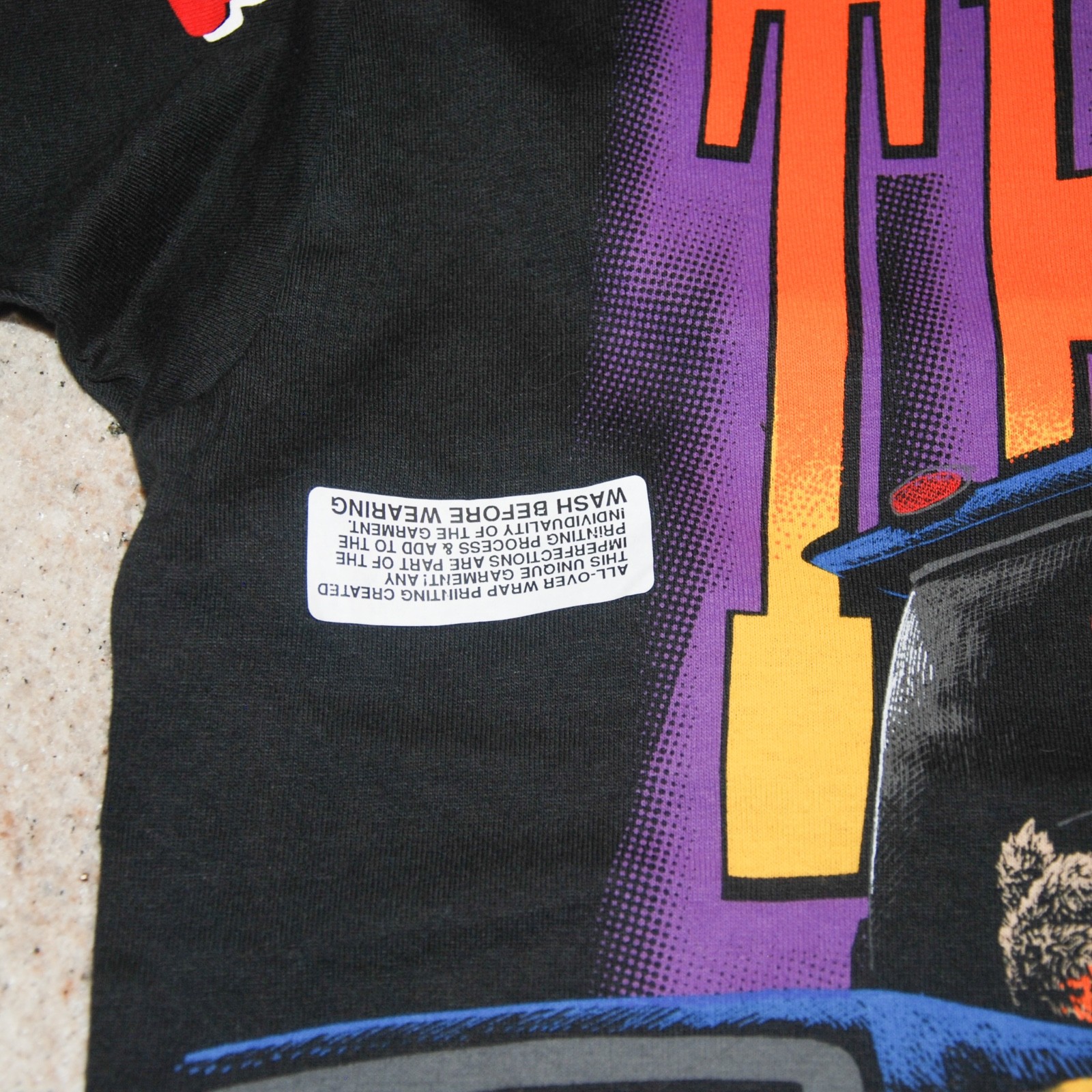Bad Dog TRUCKIN’ XL Black AOP T Shirt Screen Shop Russ Tock All Over Print
