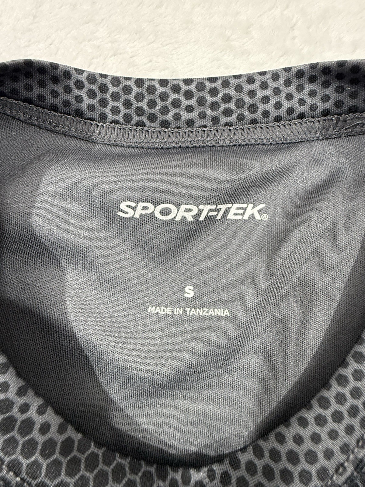 SportTek Mens T Shirt Small Short Sleeve Gray Black Annual Memorial Day Running.
