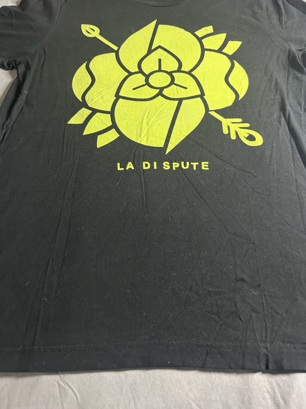 La Dispute Shirt Large Navy Black Band Tee Rock Emo Post-hardcore Tour Concert