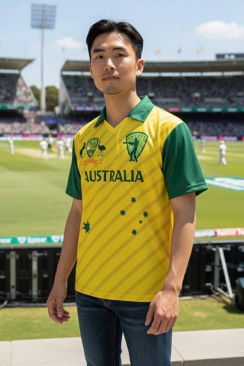 Cricket T Shirt Sports Jersey Top Australia India Pakistan England Afghanistan