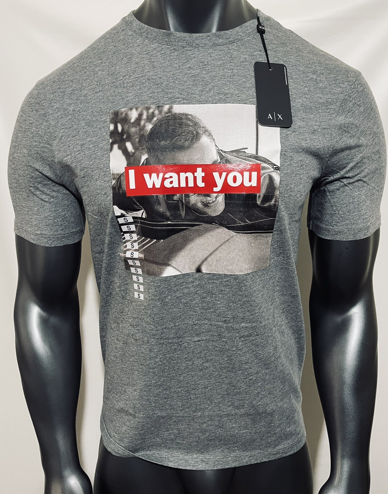 Armani Exchange Men’s Regular Fit Logo Short Sleeves T-shirt
