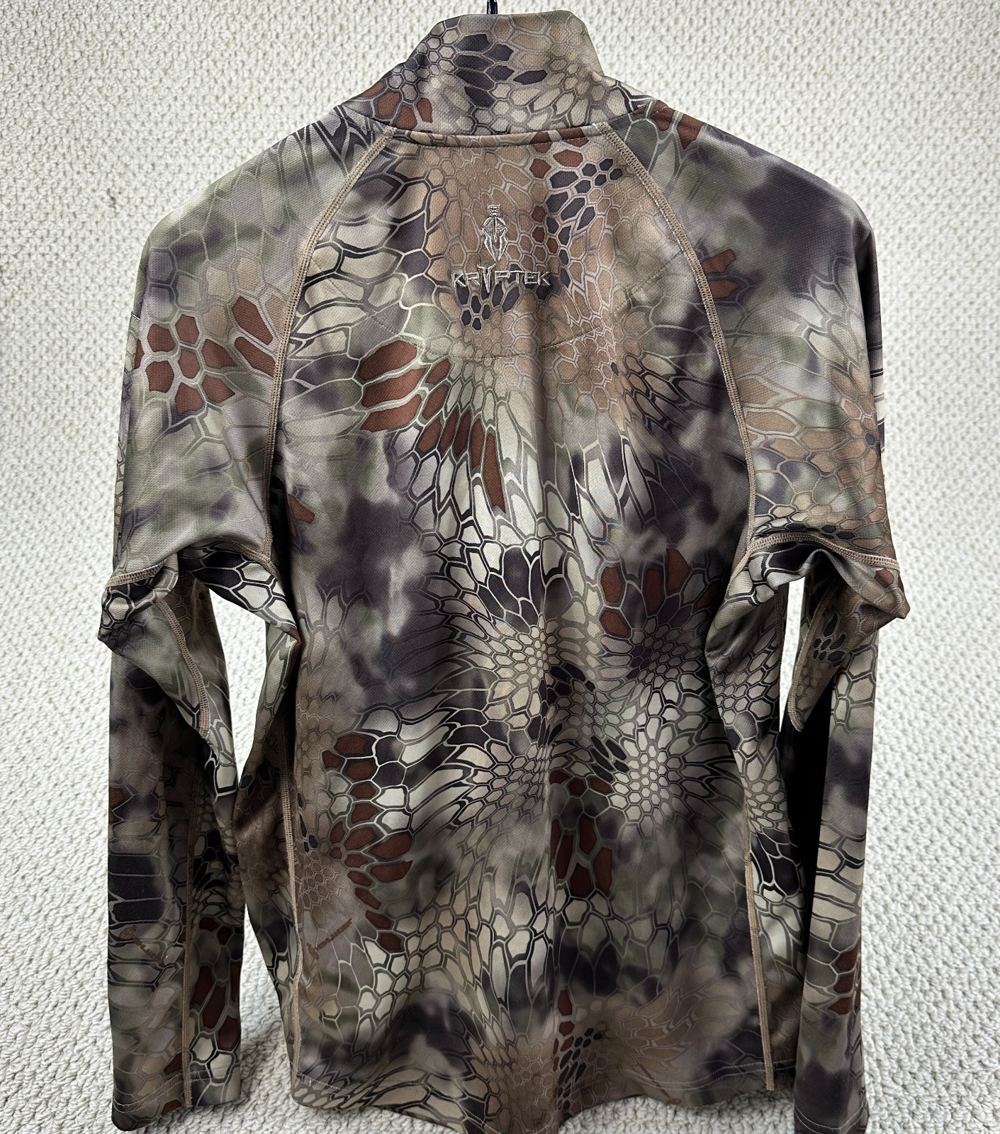 Kryptek Valhalla 1/4 Zip Pullover Mens S Highlander Camouflage Tactical Shirt