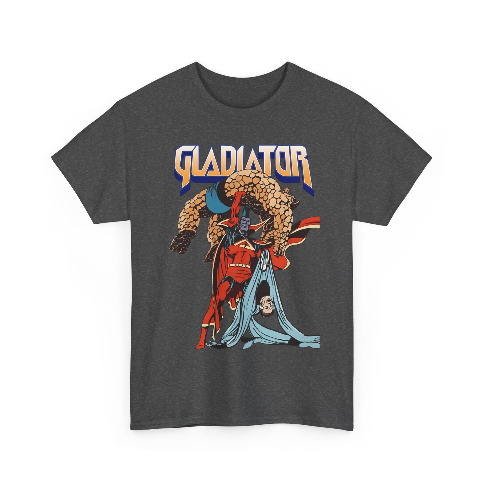 Gladiator T-Shirt John Byrne Art Thing Mr. Fantastic Retro Vintage-Style Tee