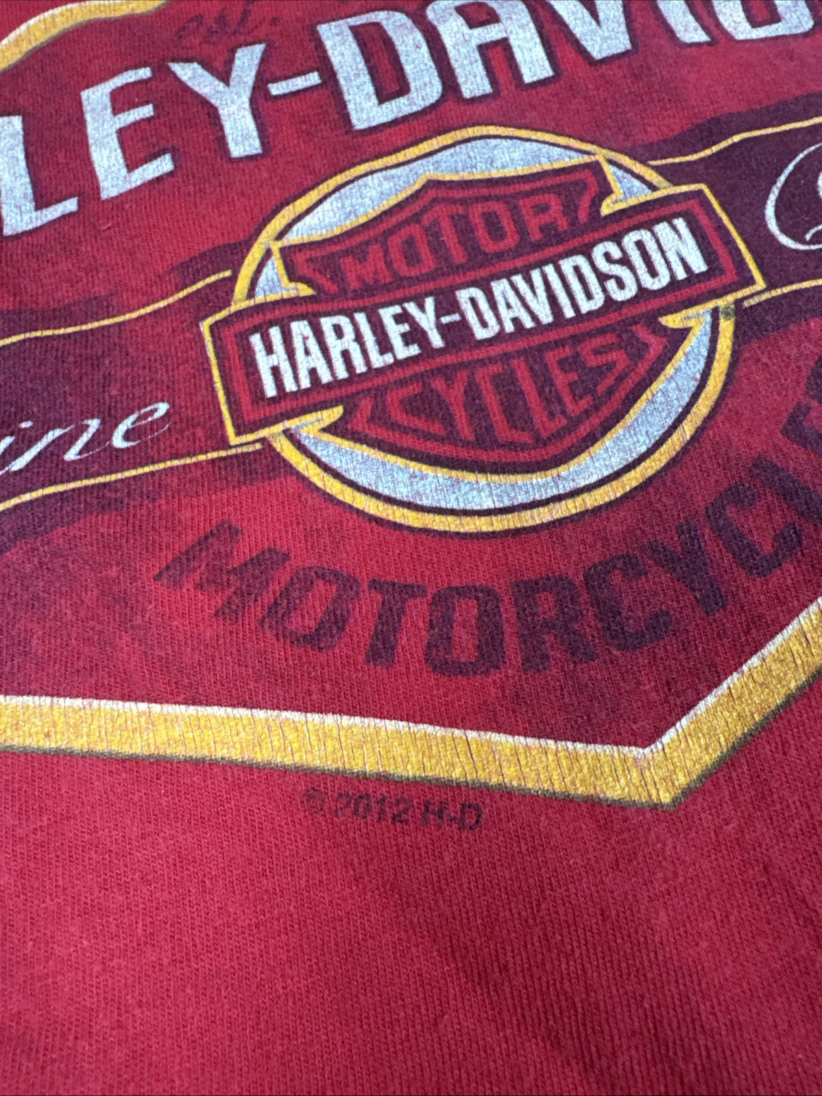 Vintage 2010 Harley Davidson Boston, MA T Shirt Large