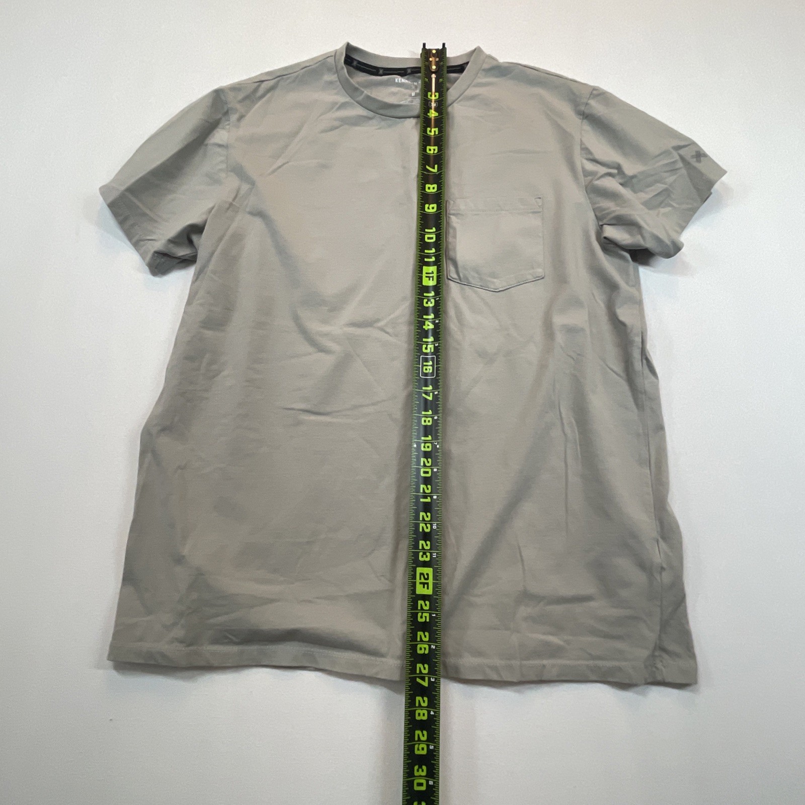 Kenneth Cole Men’s Green Stretch T-Shirt Slim Fit Organic Cotton Blend M