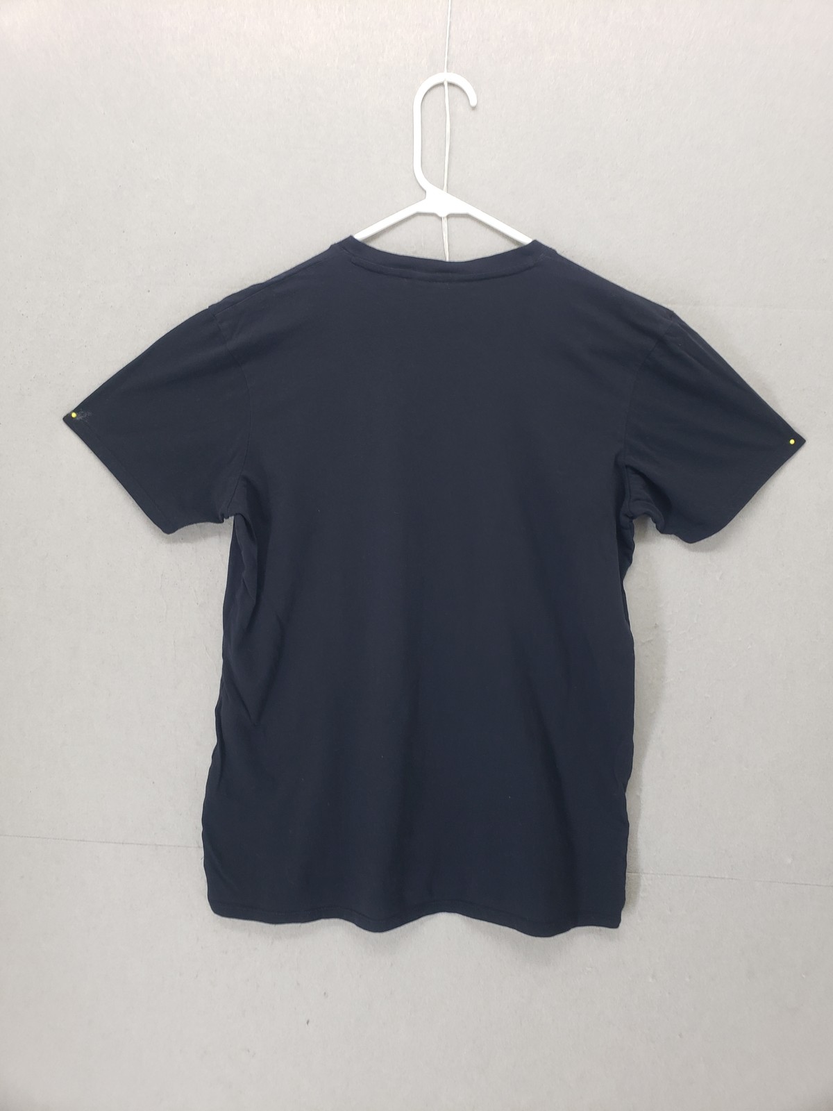 Ben Sherman Shirt Men Medium Black Cotton V Neck Short Sleeve Casual Classic T