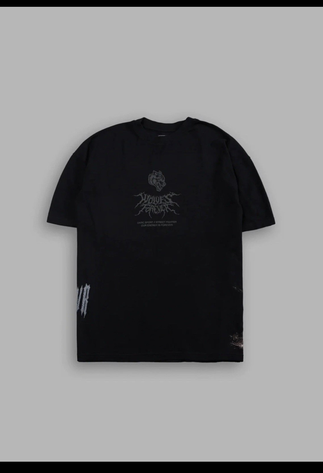 DARC SPORT STREET FIGHTER KEN “SIDE BY SIDE” SERIES OVERSIZED TEE IN BLACK XL
