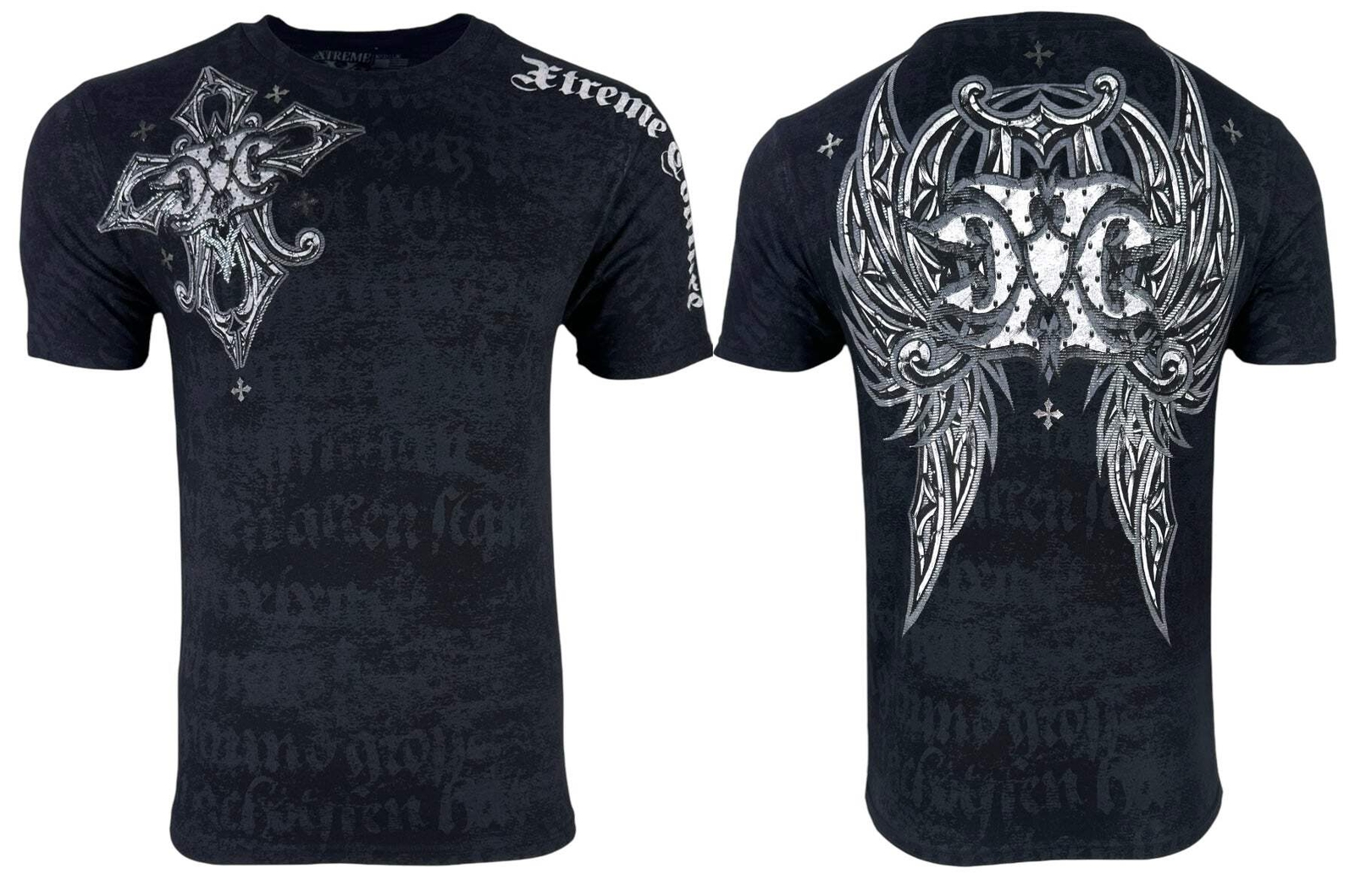 Xtreme Couture by Affliction Men’s T-Shirt Reaction Biker Cross Y2K S-5XL