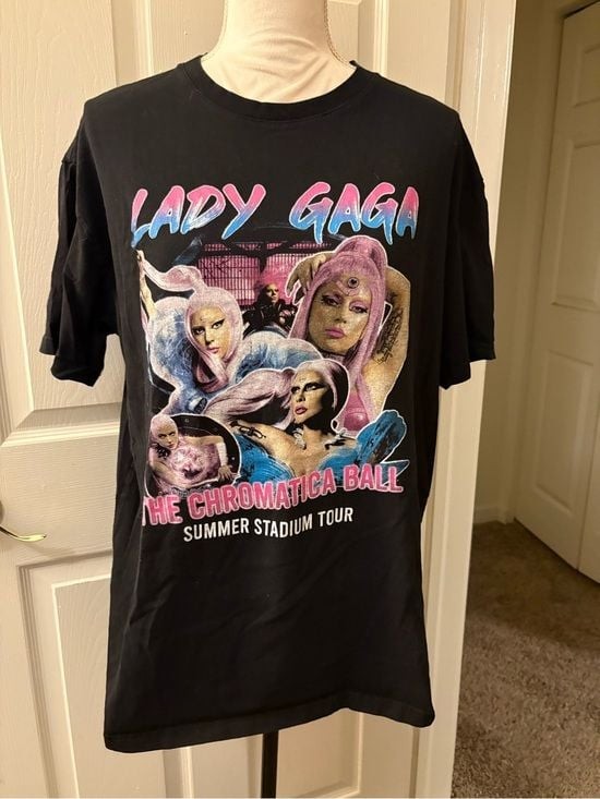 Lady Gaga Chromatica Ball Graphic Tee – Black