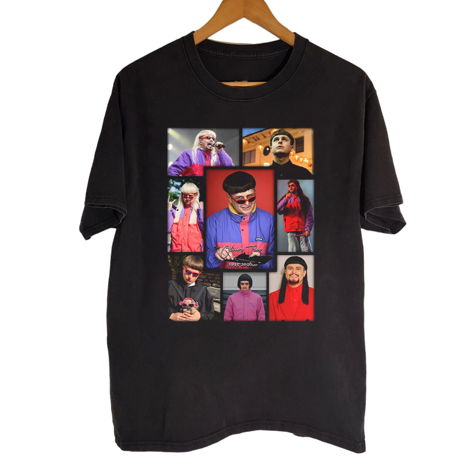 Very RARE! Oliver Tree Black Cotton Shirt Full size S-5XL BS1924