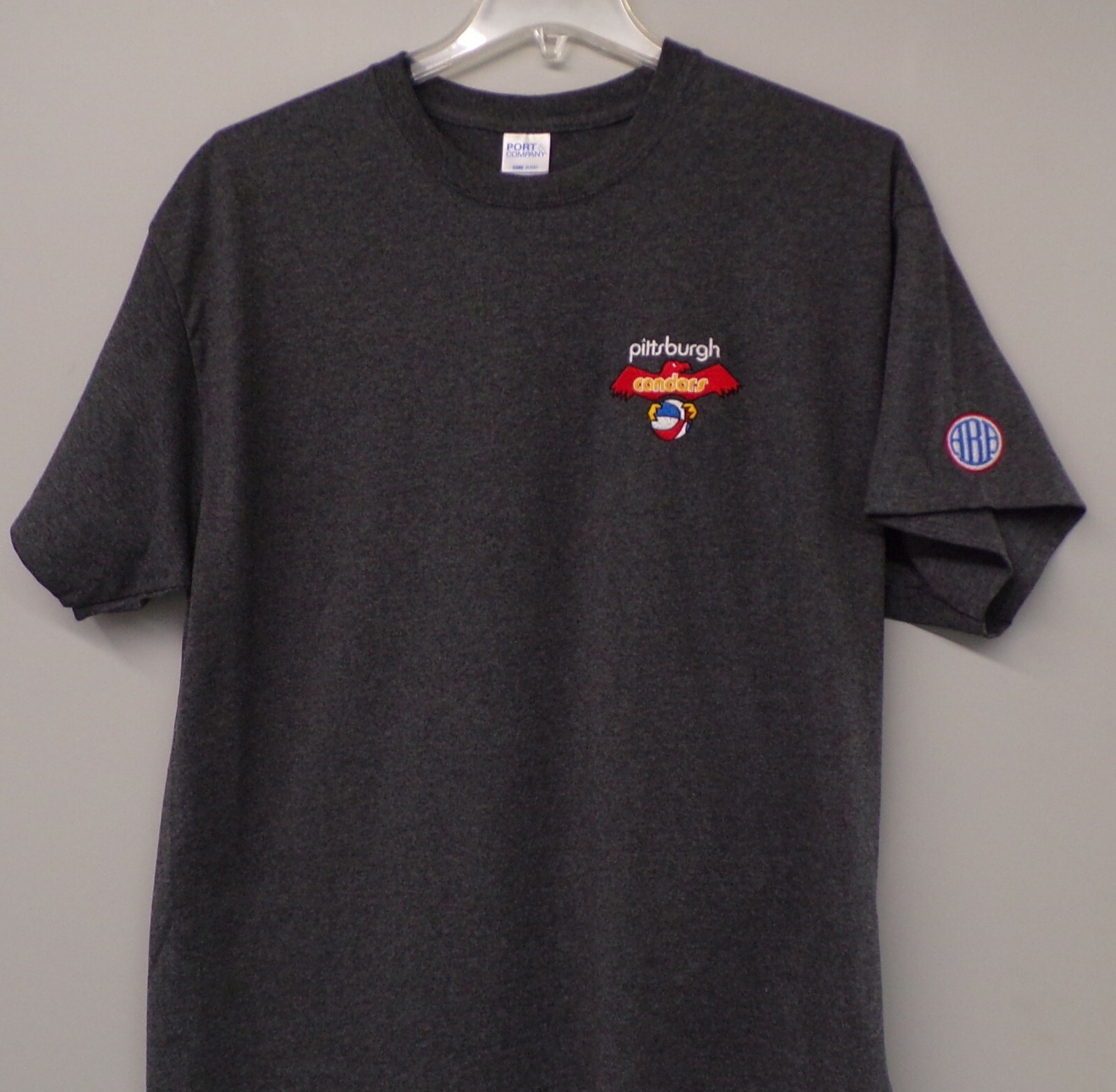 Pittsburgh Condors ABA Basketball Embroidered T-Shirt S-6X, LT-4XLT Pipers New
