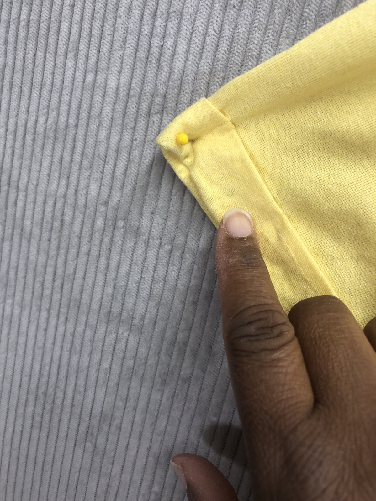 Recycle Threads Yellow Stone Park Tee Shirt Size Large Yellow Cropped
