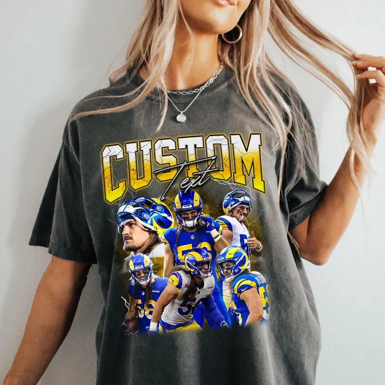 Custom Bootleg Sports Shirt Vintage Style Tee Fan Gift Unique Design