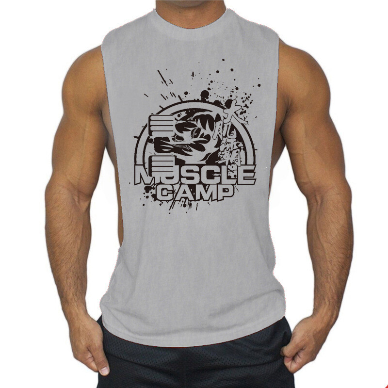 Sports Leisure Printing Quick-drying Breathable Vest Trendy Fitness Vest