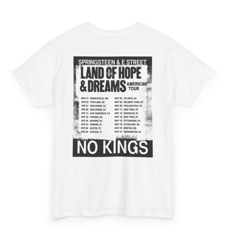 Springsteen E Street Band 2026 Land Of Hope & Dreams Tour Dates T-Shirt