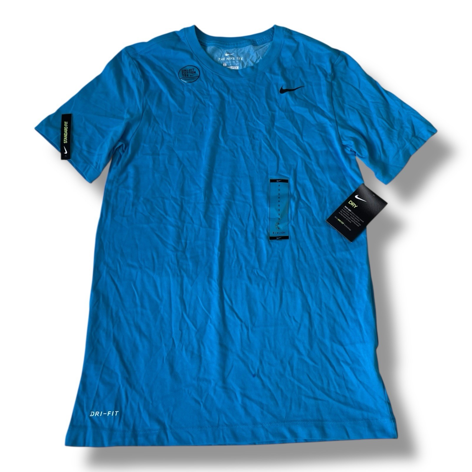 NEW Nike Dri-FIT Men’s Small Short Sleeve Training T-Shirt Blue AR6029-446
