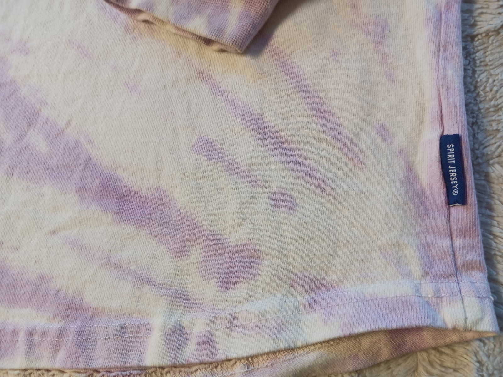 Disneyland Spirit Jersey T Shirt Adult XL Long Sleeve Pastel Pink/Purple Glitter