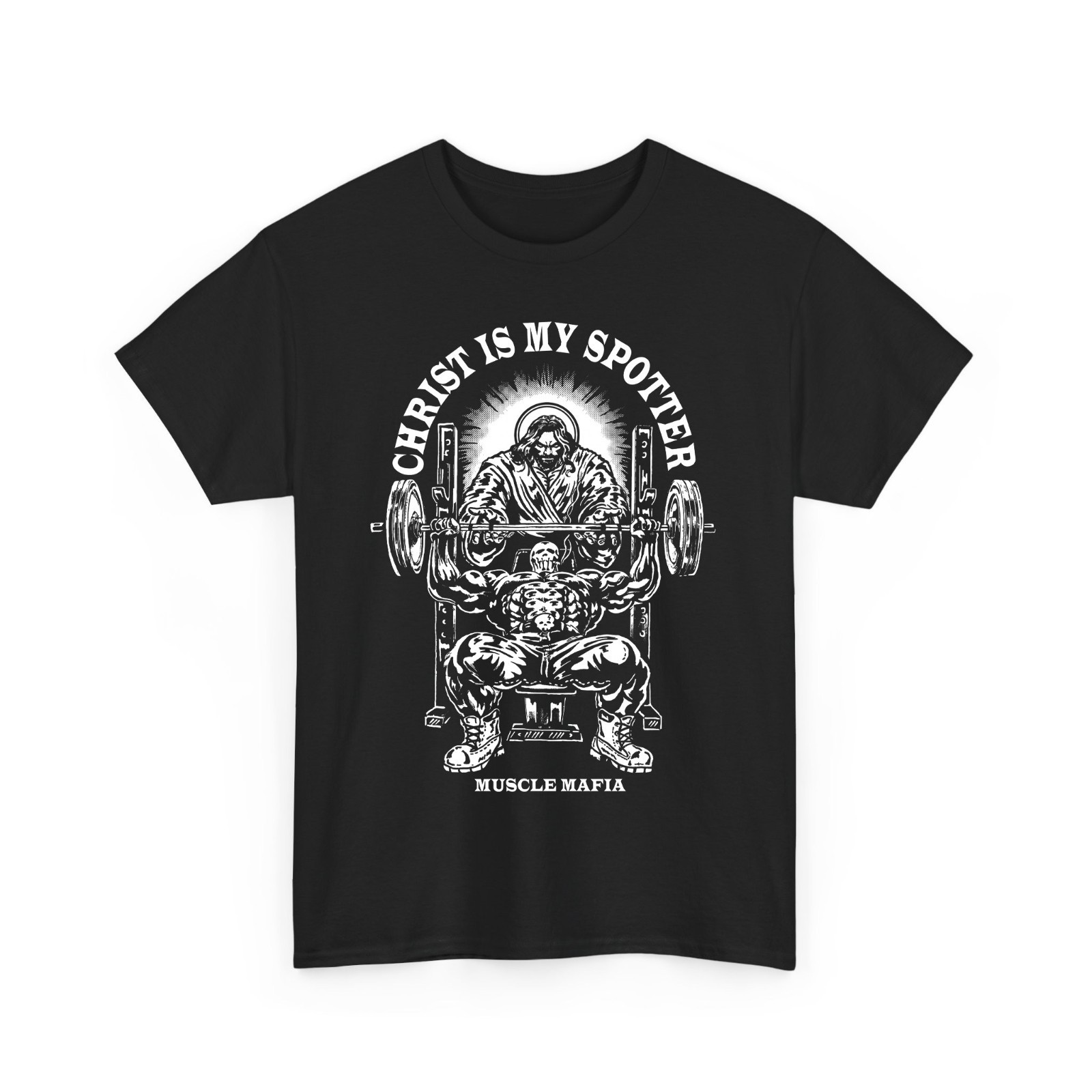 Bodybuilding Christian Graphic Tee Muscle Fitness Gym Workout T-Shirt