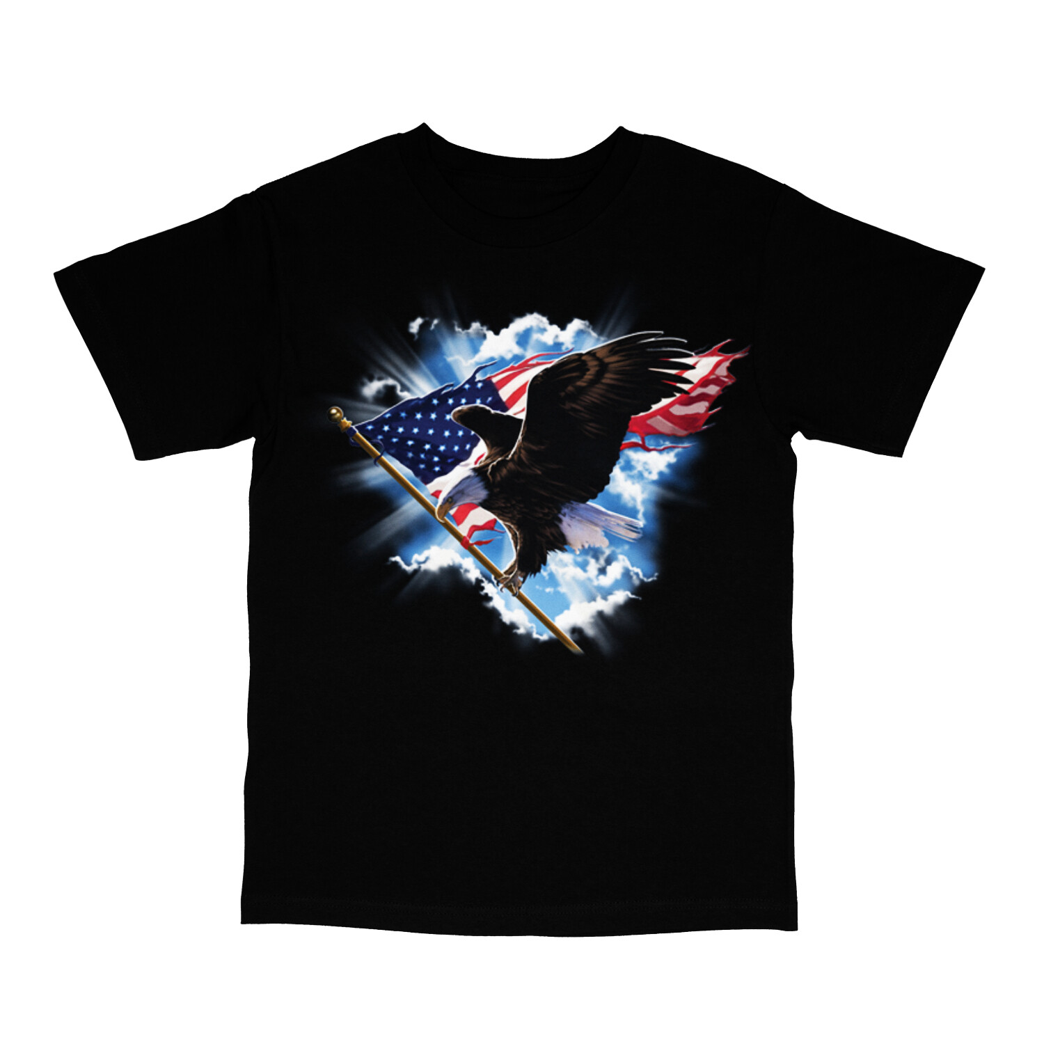 Patriotic American Eagle USA Red White And Blue Mens Short Sleeve T-Shirt 17995D