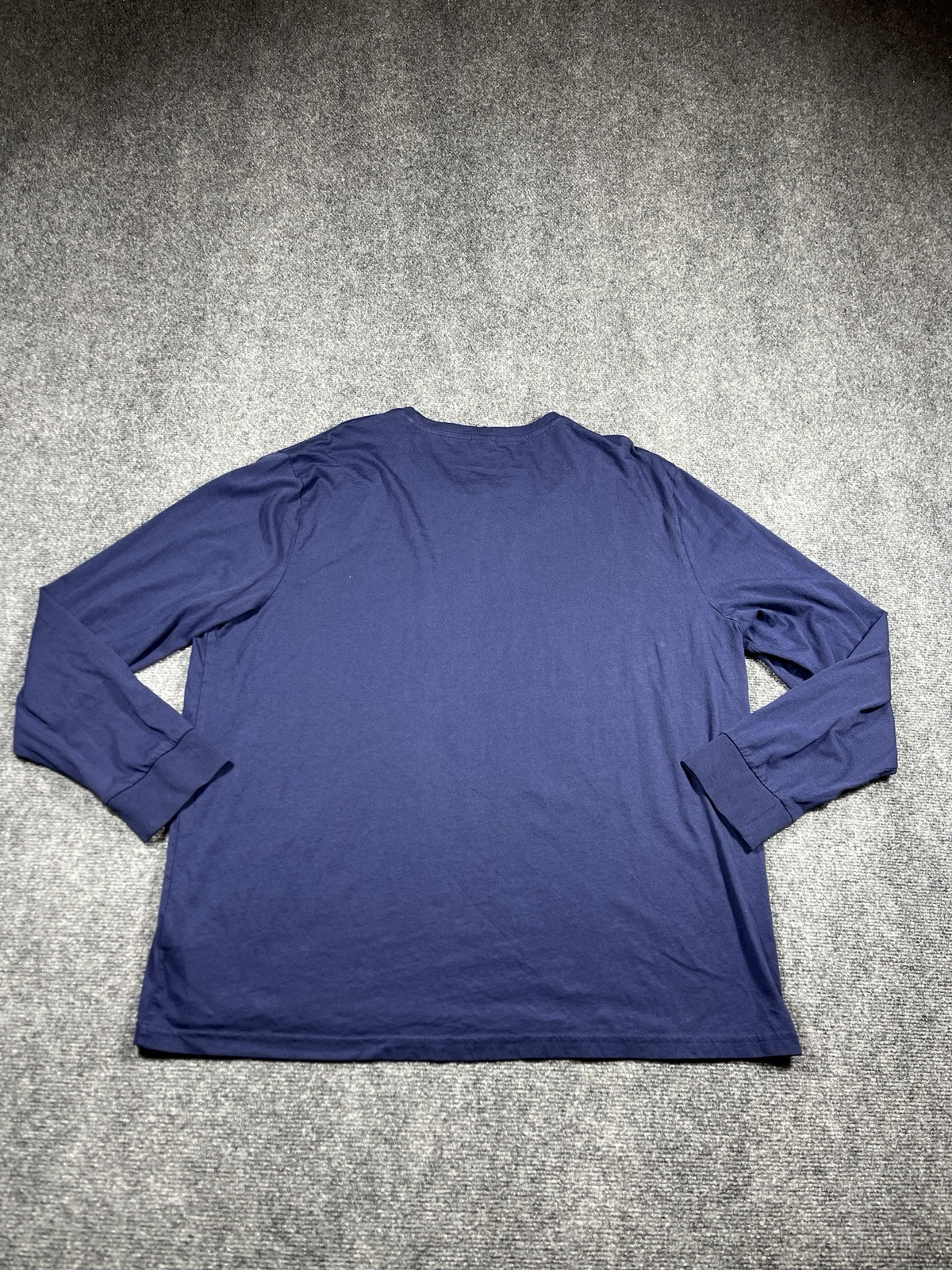 US Polo Assn Shirt Mens Size XXL 2XL Long Sleeve Navy Blue Embroidered Red Logo