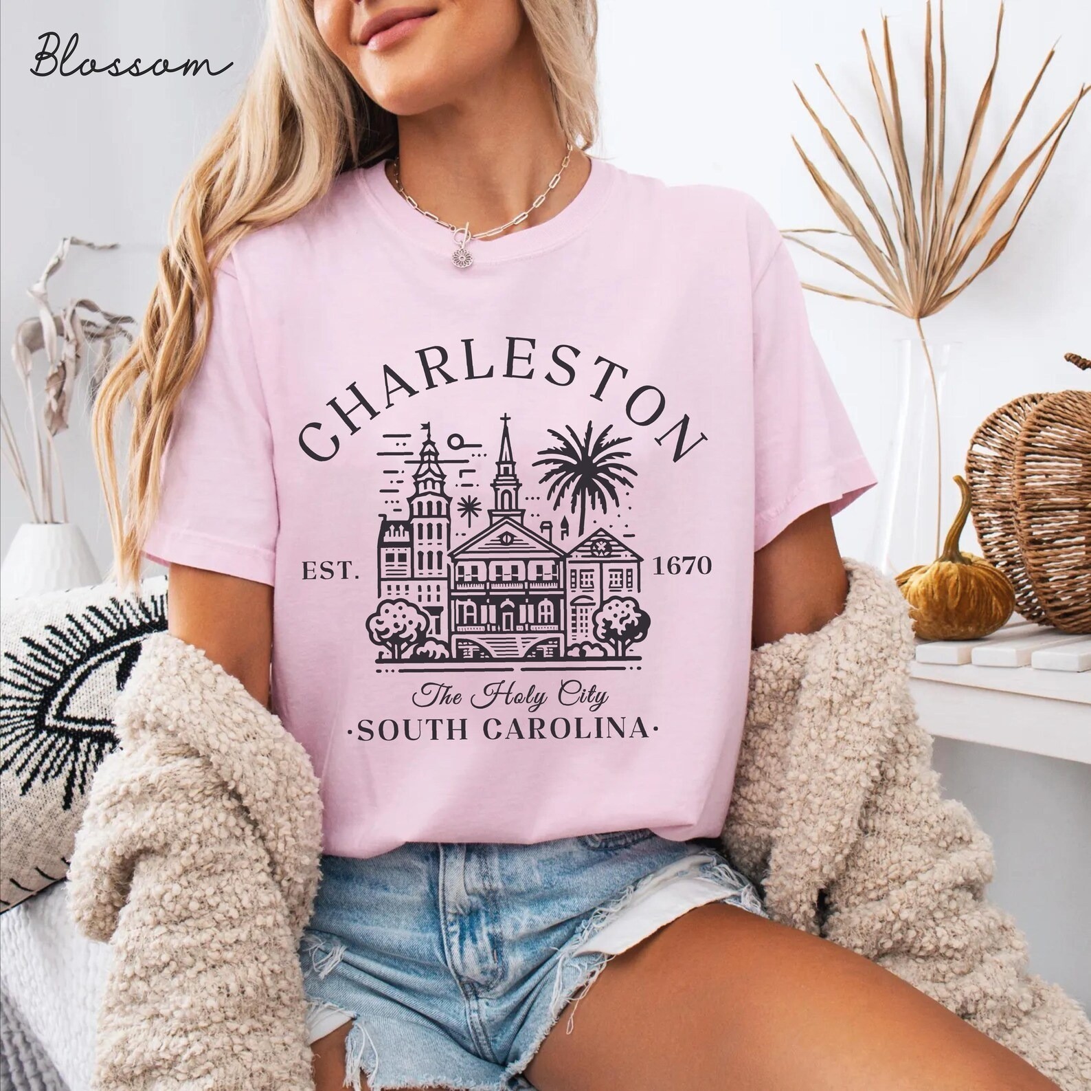 Charleston Unisex Shirt Travel Gift South Carolina Trip Lovers Souvenir Tee