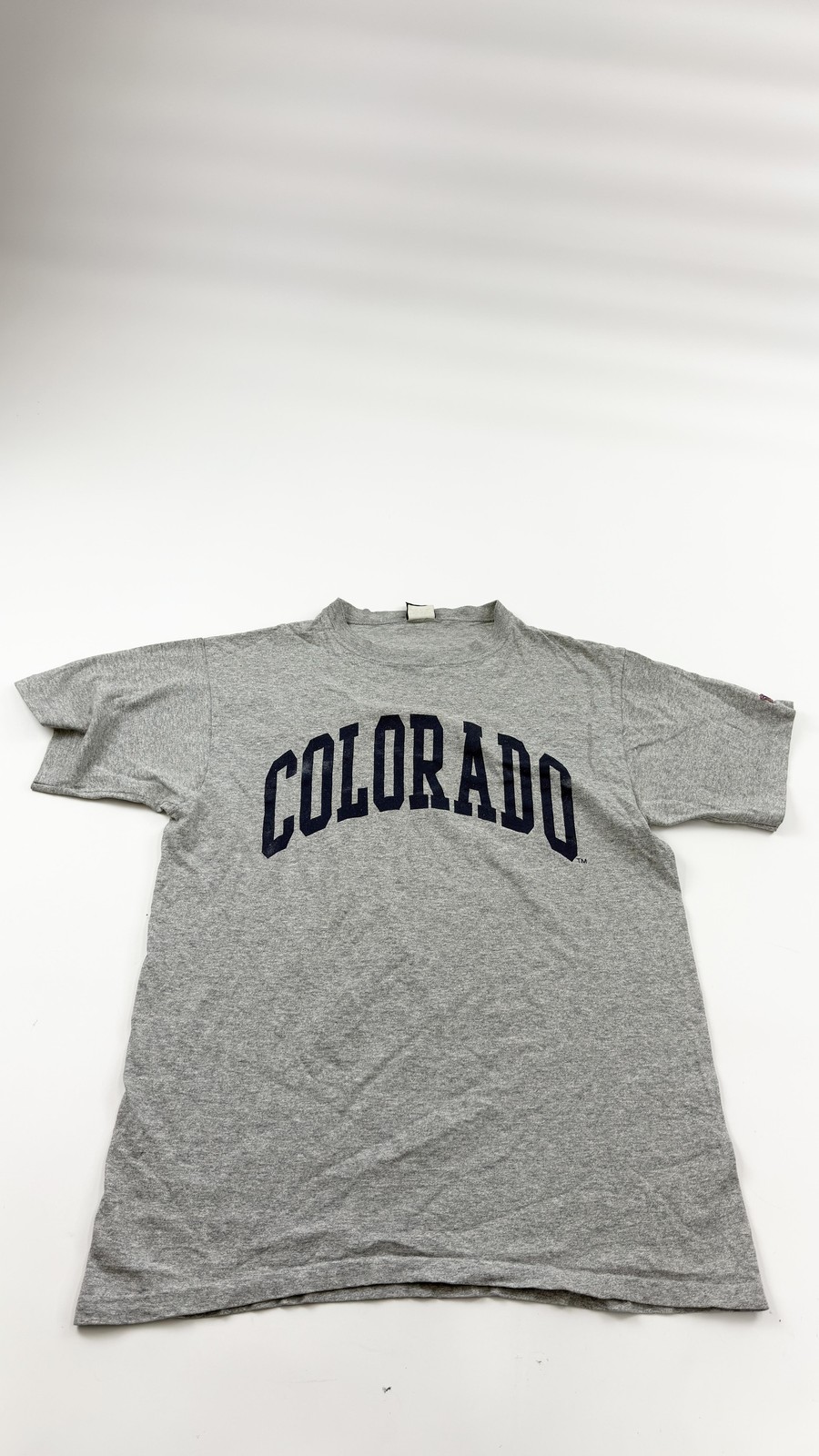 Colorado Shirt Mens Medium Gray MV Sport Made USA Short Sleeve College Tee