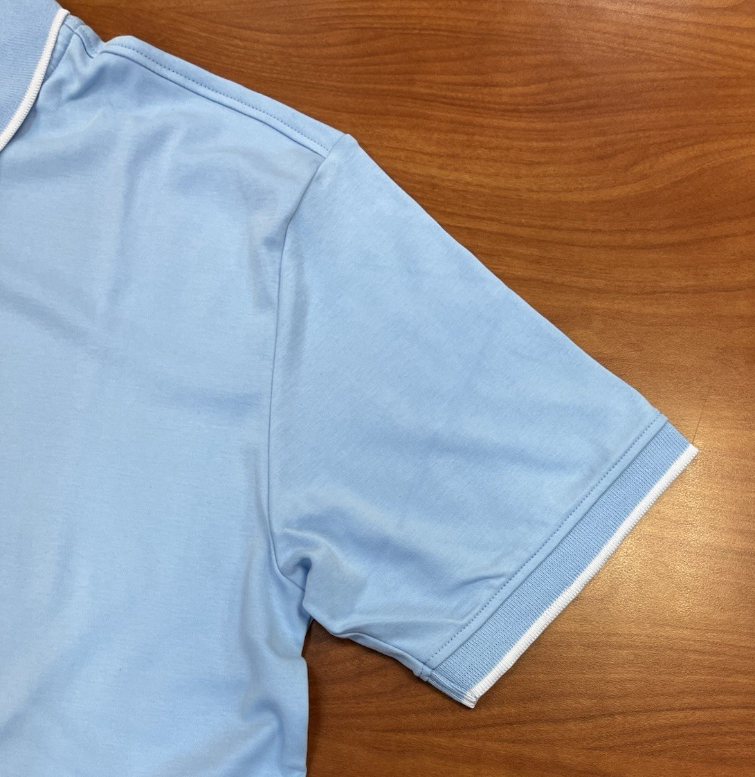Briani Uomo Men’s Prima Cotton Collared Short Sleeve – Peru = Sky Blue : M-4XL