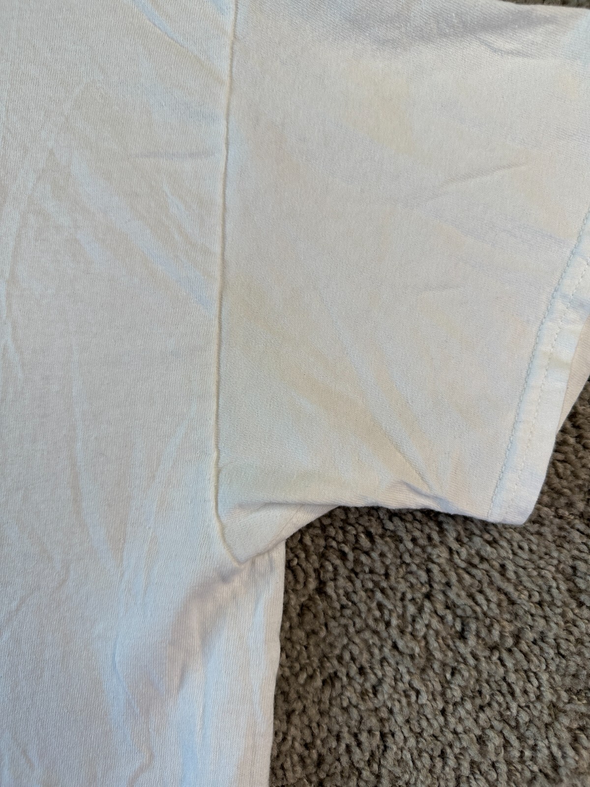 New Look Shirt Mens Medium White Green Atlanta United Short Sleeve Casual FLAW