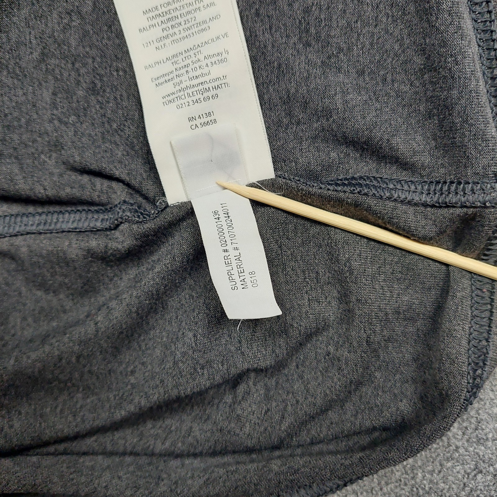 Polo Ralph Lauren Performance TShirt Gray Mens L Classic Fit Tee Crew Neck Pony