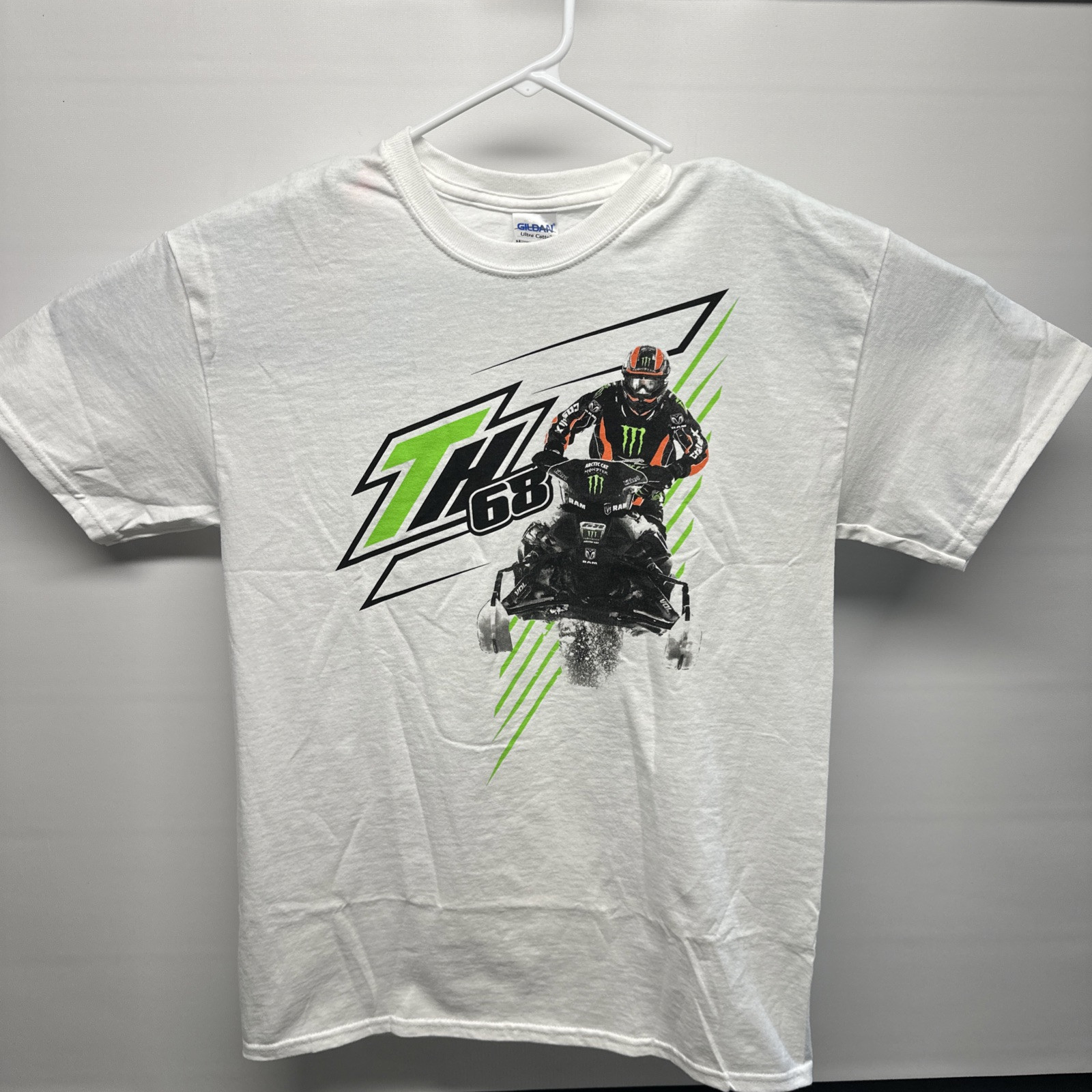 Tucker Hibbert 68 T Shirt Snocross Mens Med Black Racing T Train SNOX Arctic