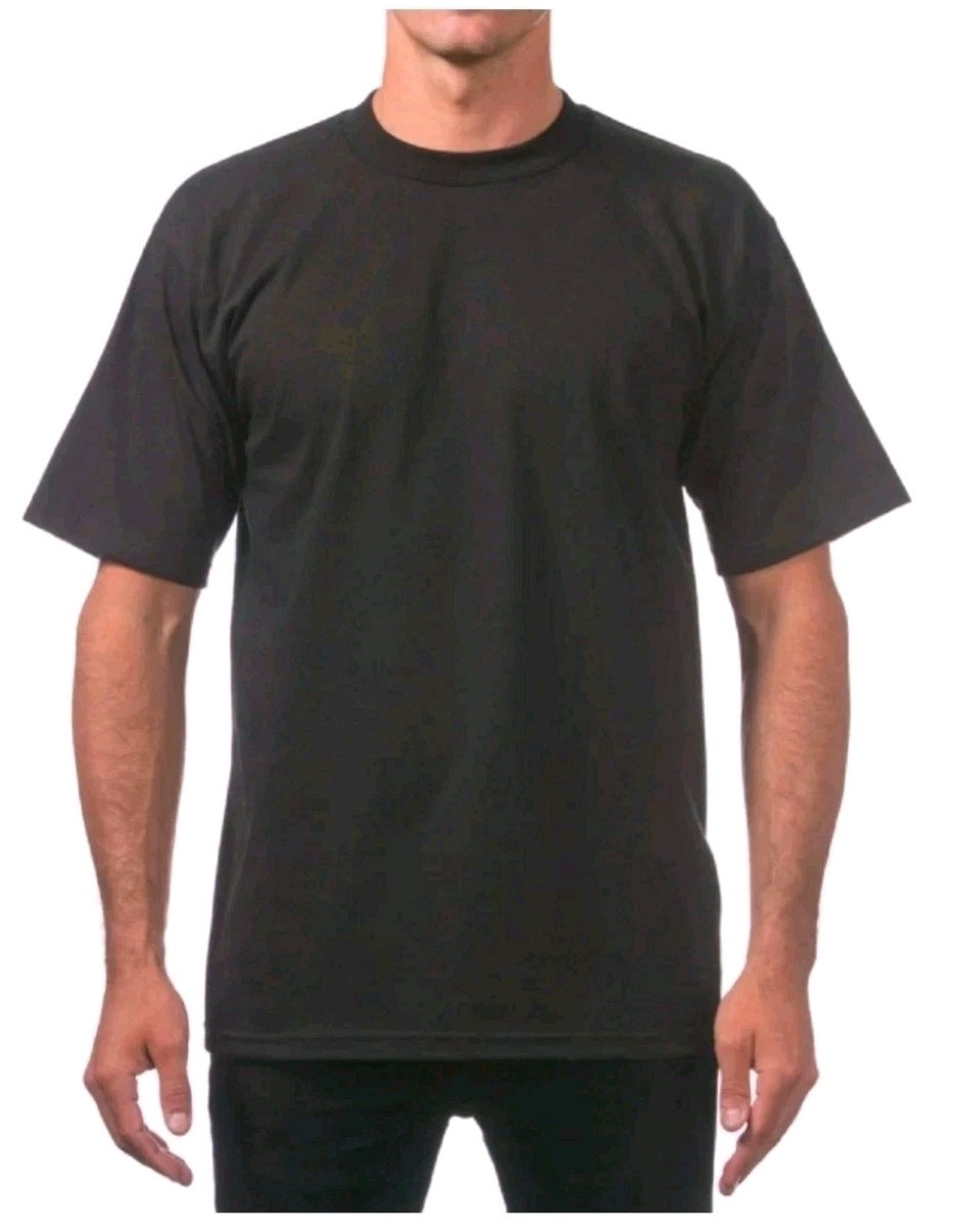 3 PACK PRO CLUB MENS HEAVYWEIGHT TEE SHIRT PLAIN SHORTH SLEEVE PROCLUB M – L