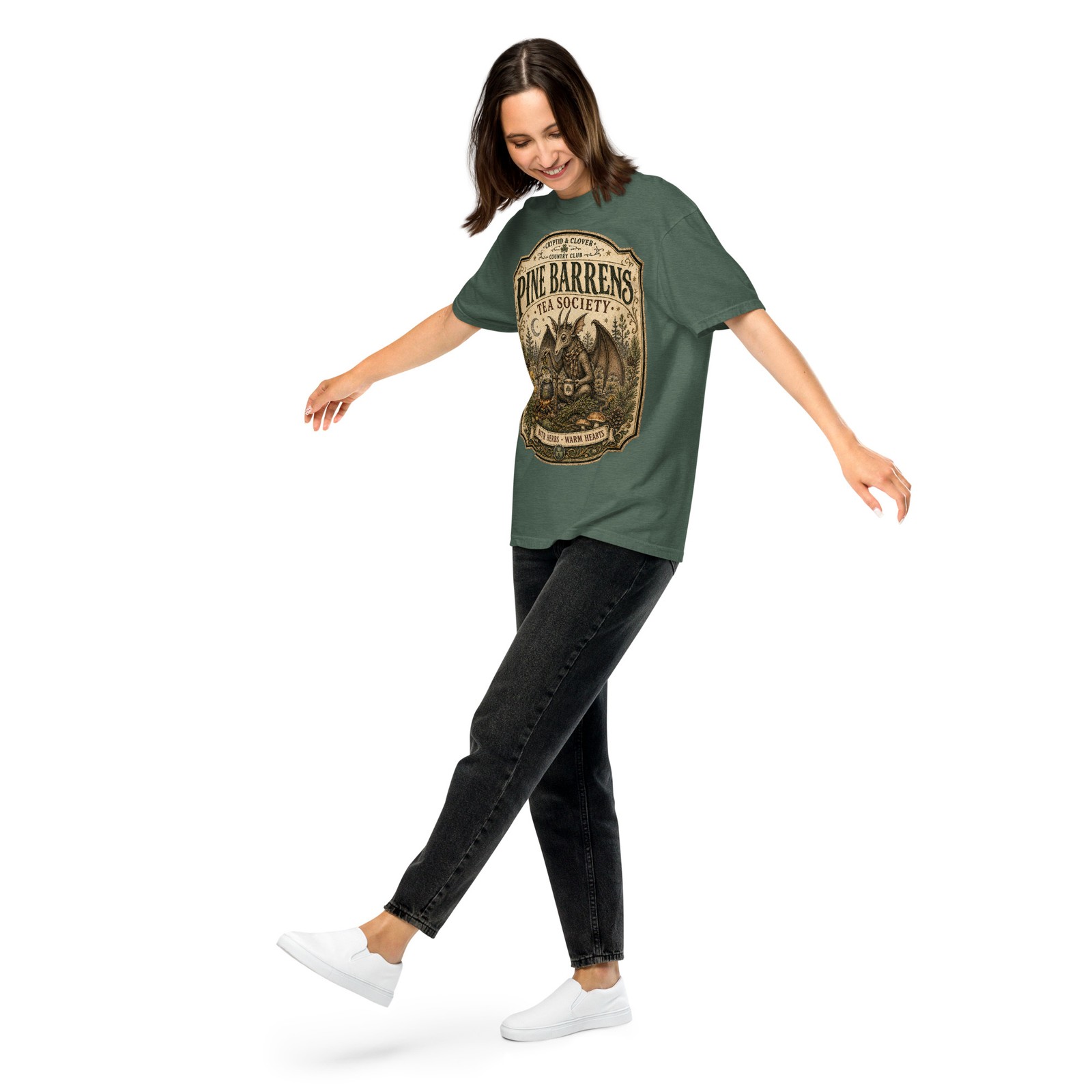 Jersey Devil Premium Comfort Colors T-Shirt Pine Barrens Cryptid Club Tee S-4XL