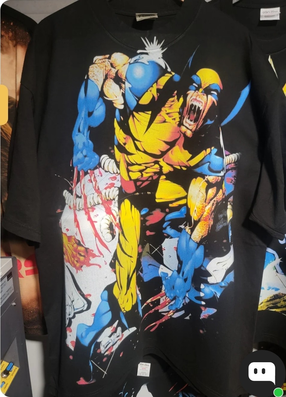 Wolverine (Front & Back)ON A SHAKA HEAVYWEIGHT GARMET DYED T SHIRT