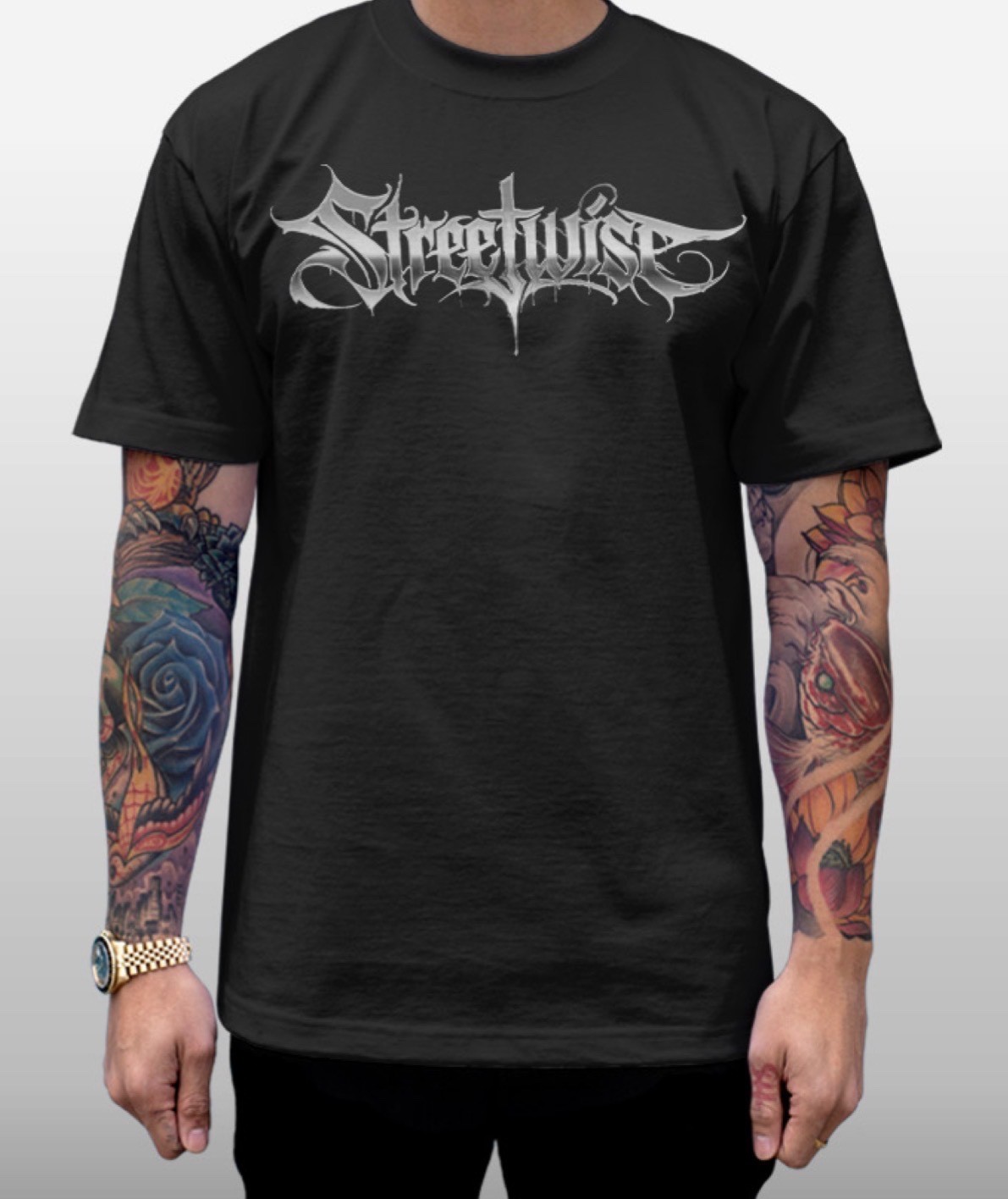 Streetwise Street Goth Graphic T-Shirt Black M-L-XL-2XL-3XL-4XL-5XL