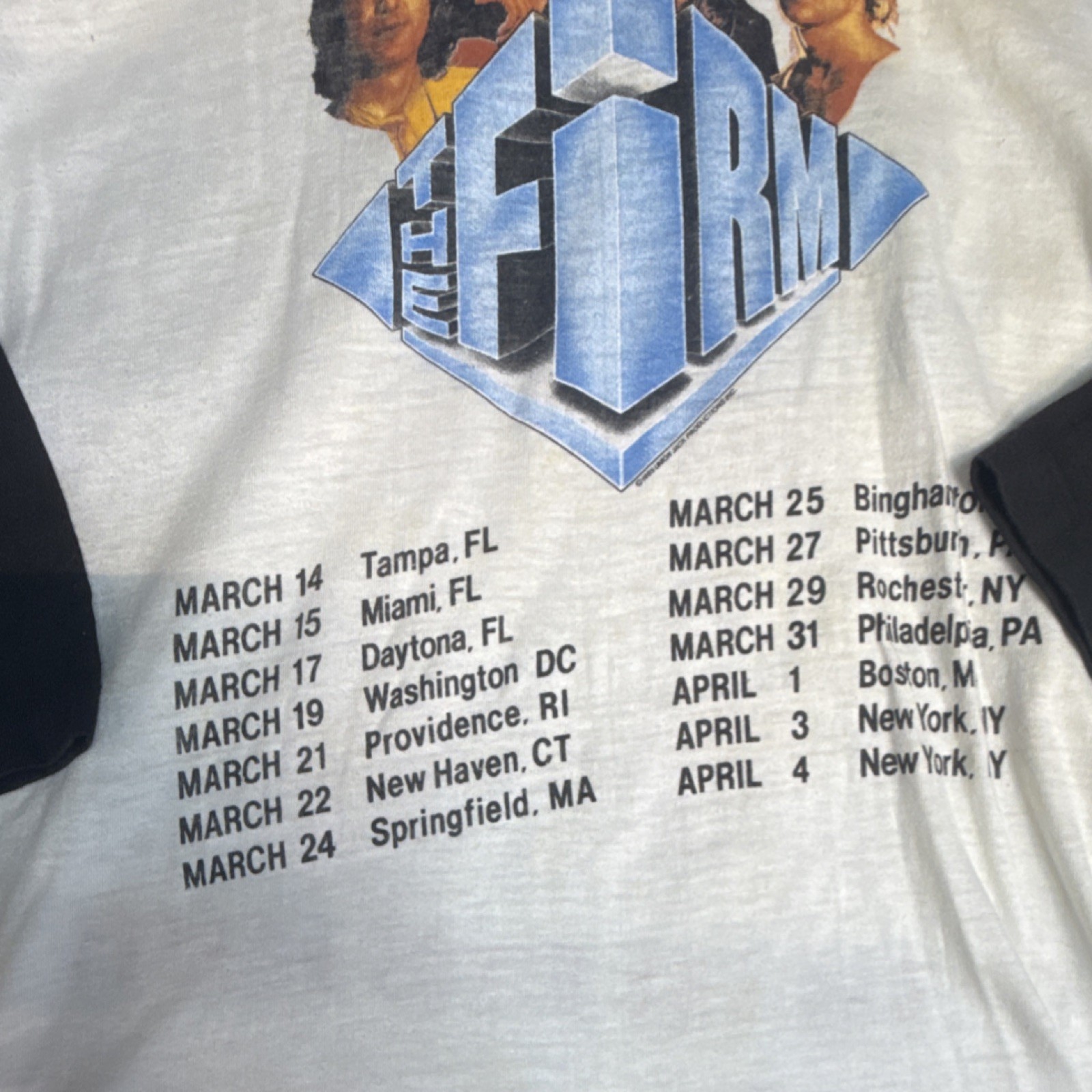 1985 THE FIRM vtg concert tour jersey shirt (XL) 80’s Jimmy Page Led Zeppelin