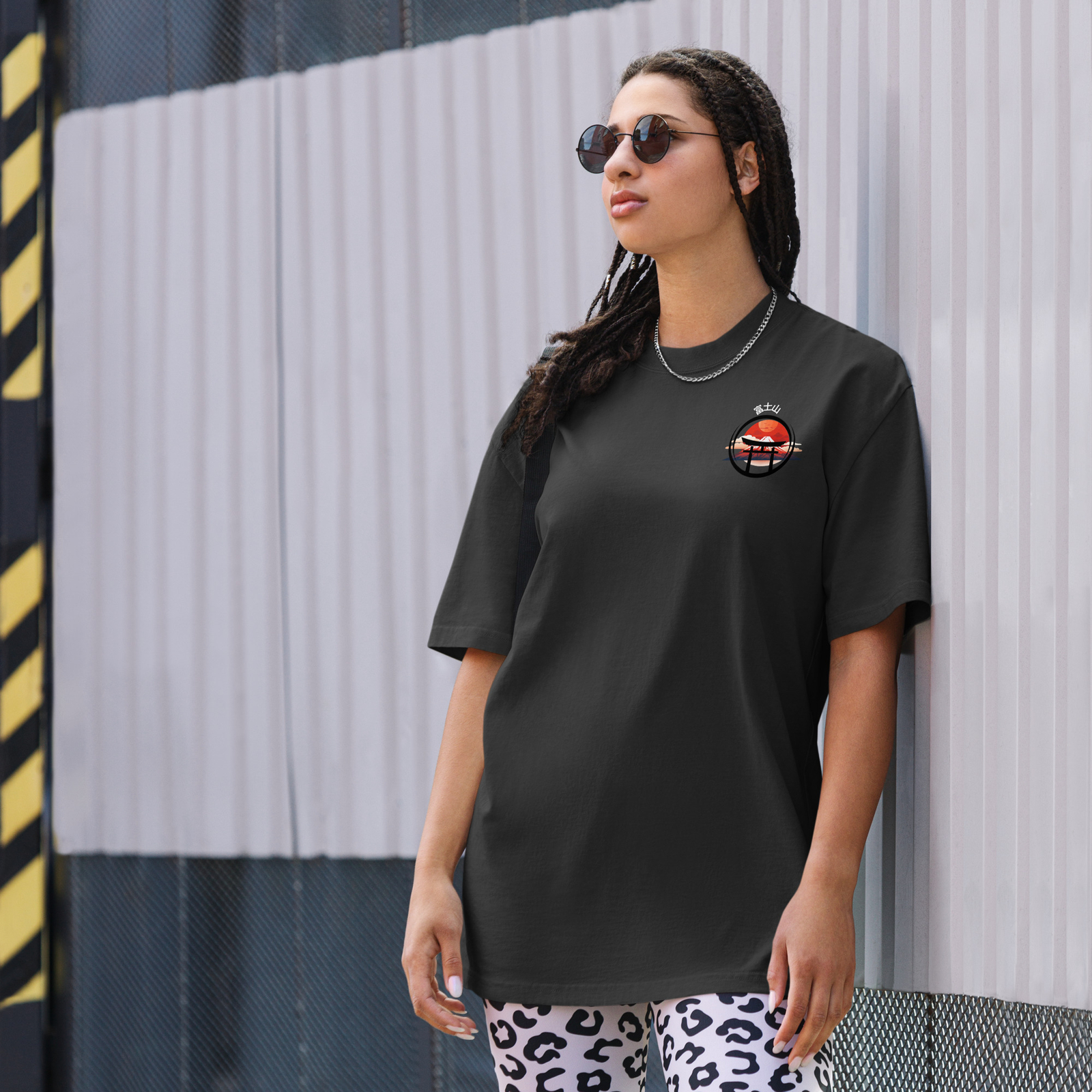 Mount Fujiyama Oversized faded t-shirt
