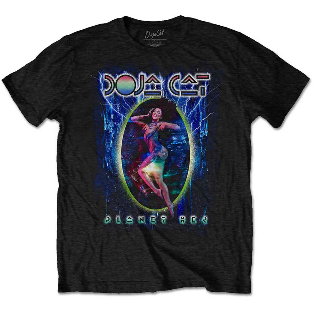 Men’s Doja Cat Planet Her Slim Fit T-shirt Medium Black