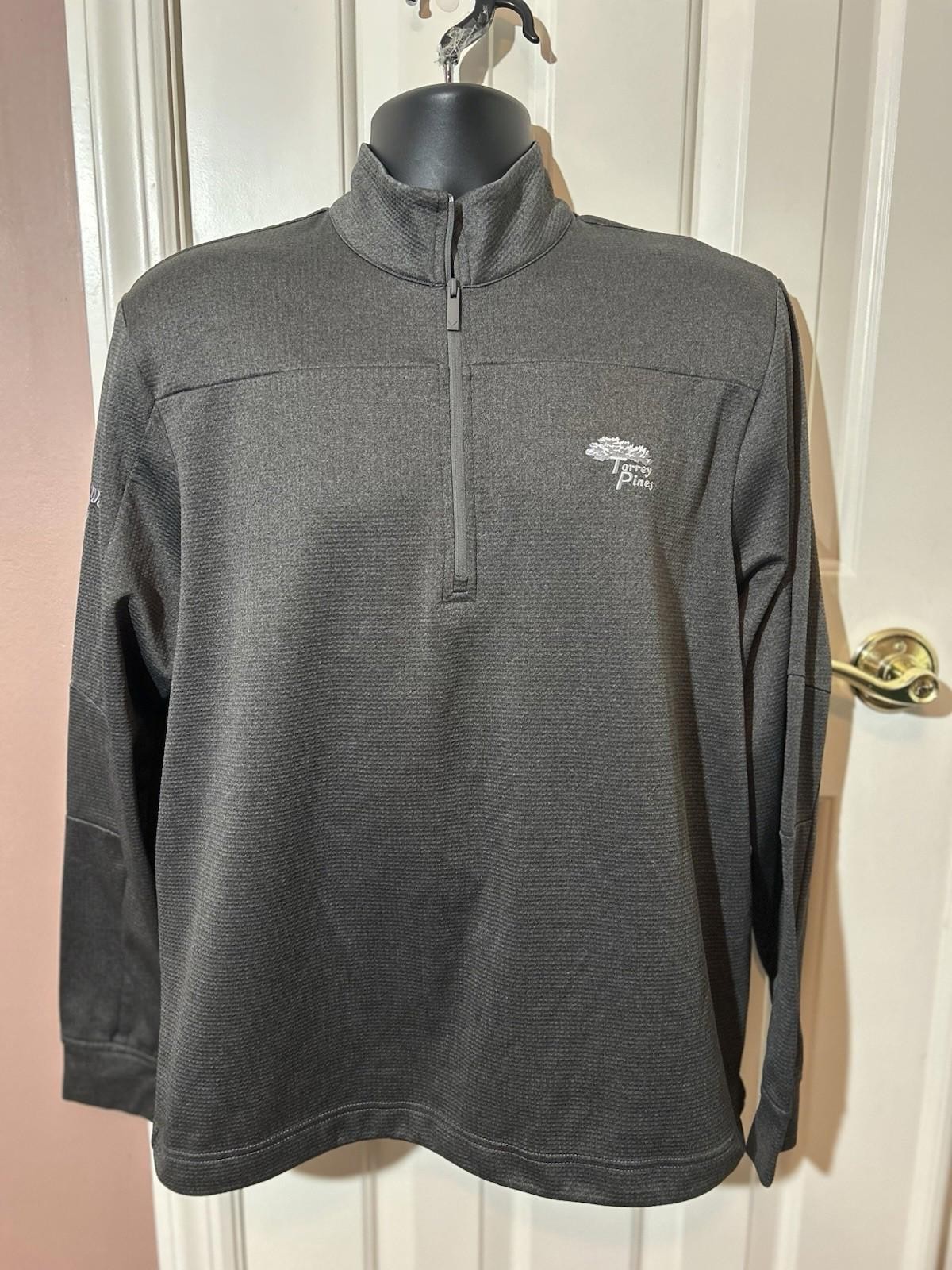 Callaway Weather Series 1/4 Zip Pullover Torrey Pines Mens Small Polyester