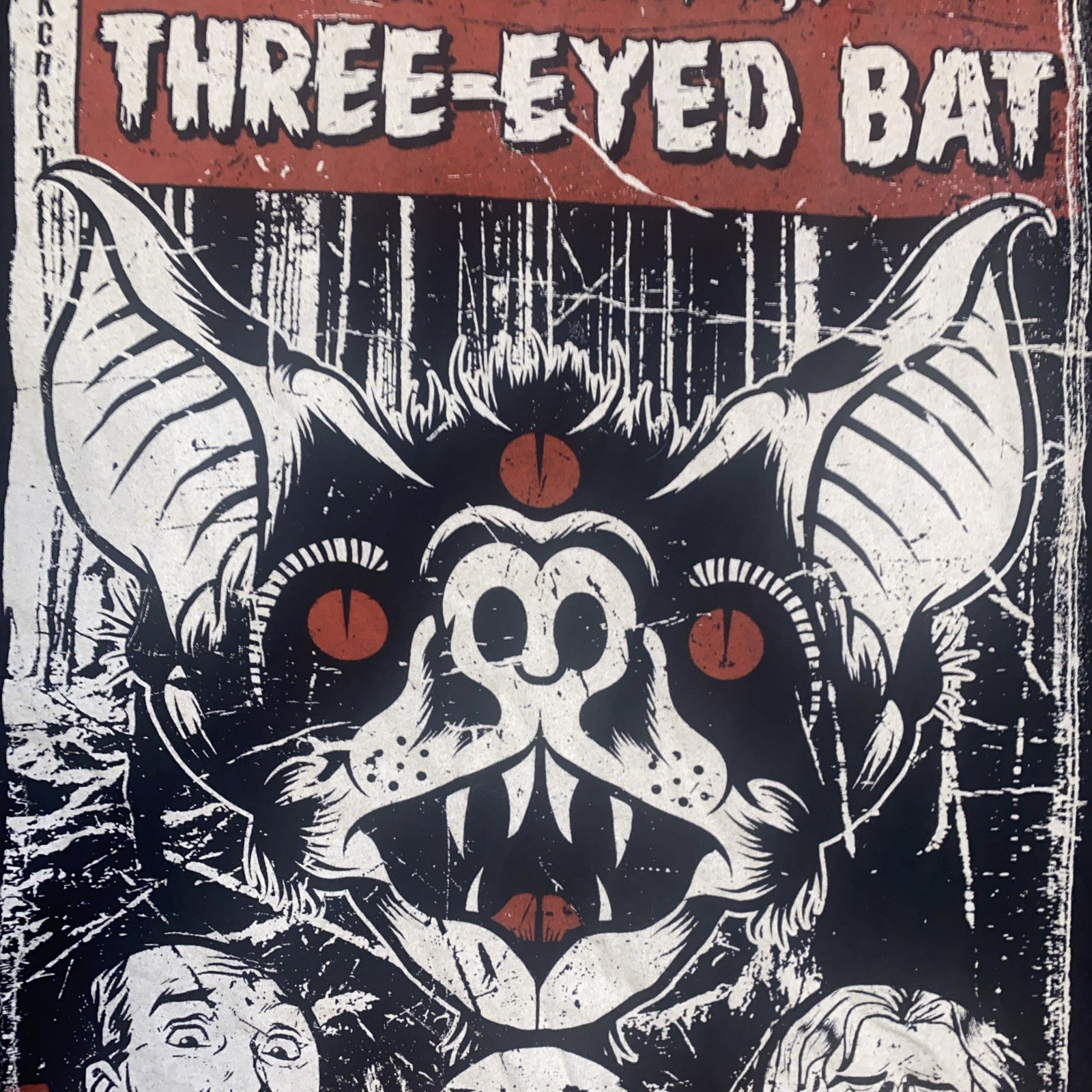Black Craft Three Eyed Bat T-Shirt Medium Horror Occult Witchcraft Cult