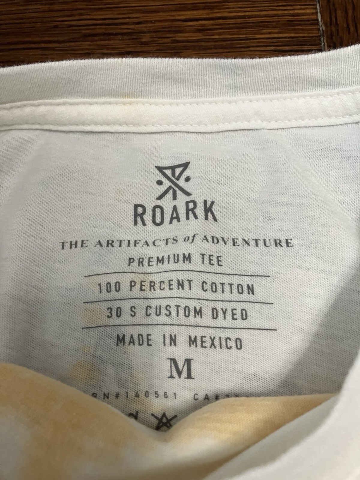 Roark Men’s Size M Guide Works Blue And Yellow Tie Dye Long Sleeve T Shirt NWOT