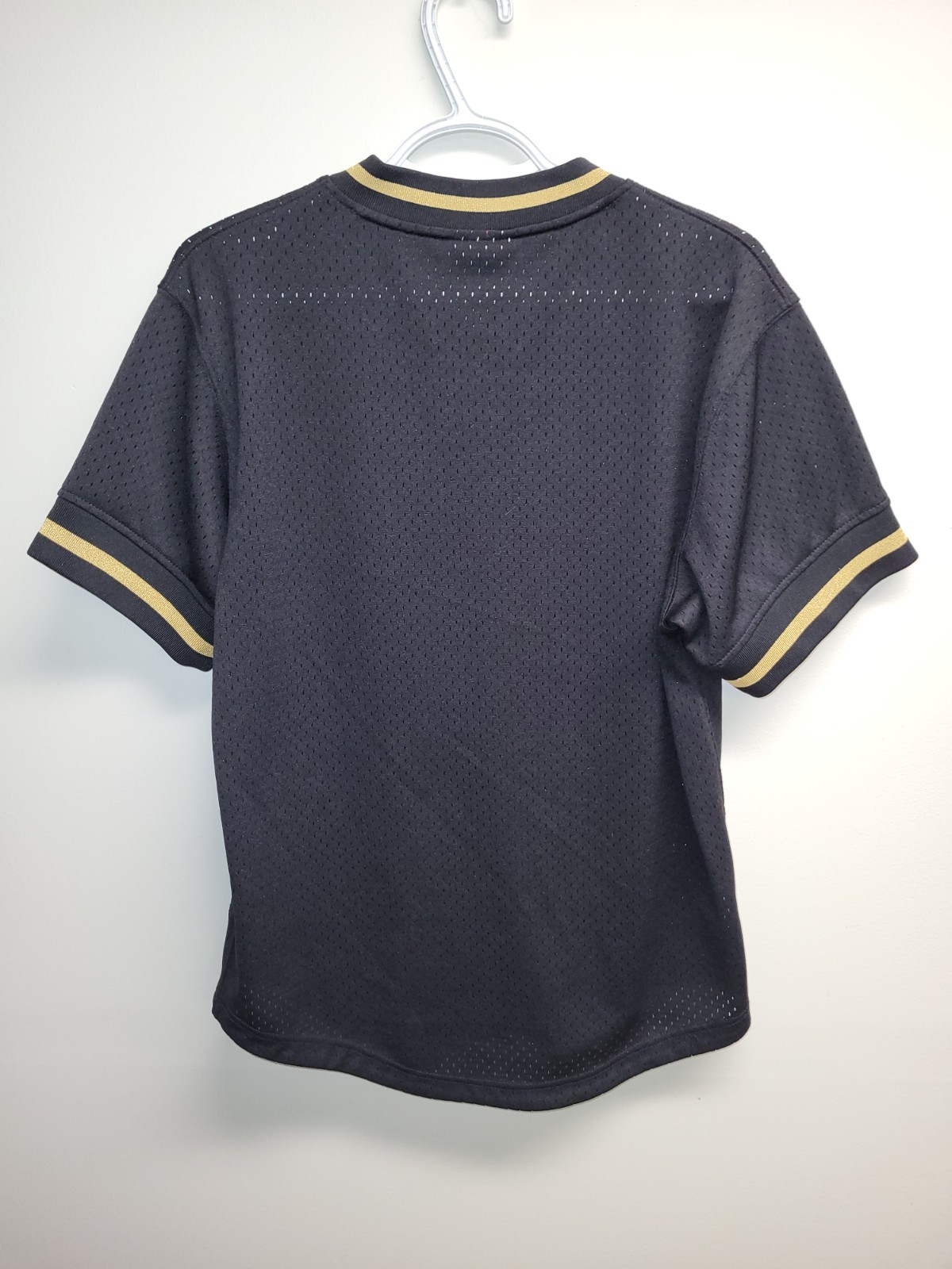 Mitchell & Ness Chicago Bulls Jersey Shirt Mens Medium 40 Black Gold NBA