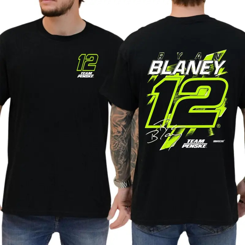 Ryan Blaney 12 Racing Shirt Vintage Motorsport Graphic Tee