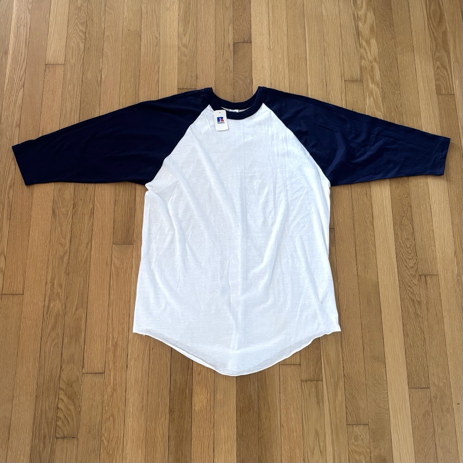Russell Nu Blend Baseball New Old Stock T Shirt Large Navy With Tags Mexico