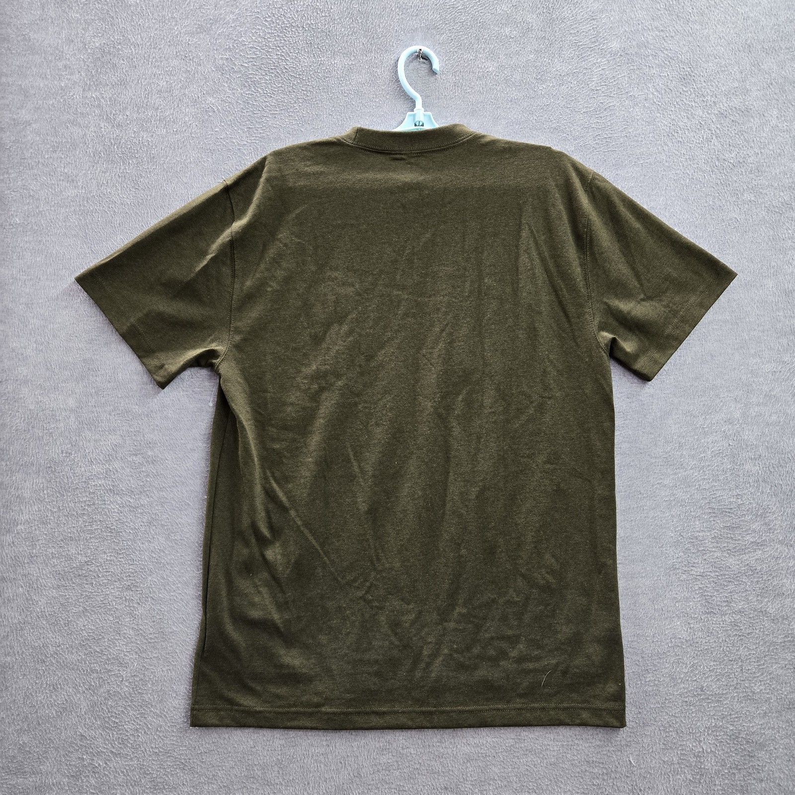 Dickies Men Shirt M Green Knit Pullover Short Sleeve Crew Neck Heavyweight NWT
